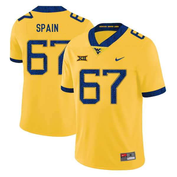 West Virginia Mountaineers 67 Quinton Spain Yellow College Football Jersey Dzhi,We sell and wholesale West Virginia Mountaineers 67 Quinton Spain Yellow College Football Jersey Dzhi on line form chian!